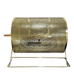 RAFFLE DRUM BRASS Gold For Home Or Club Events Raffling Barrel Drawings New